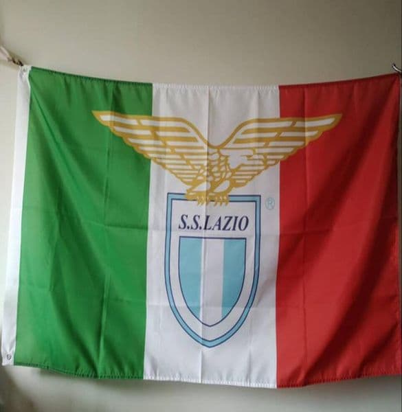 Italy SS Lazio SpA Flag 3x5FT 150x90cm Polyester Printing Fan Hanging Selling Flag With Brass Grommets