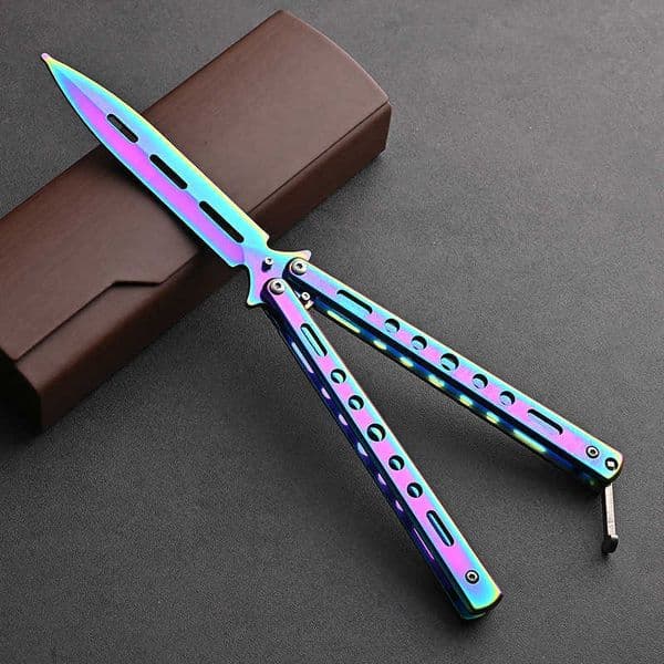 Designer CS GO Karambit Folding Gift Game For Party Dull whole day Blade travel No Edge Tool Practice Butterfly In Knife NEW