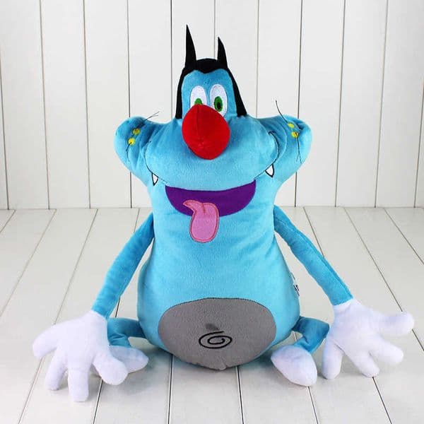 Plush Dolls 40cm funny design France Cute Cartoon Oggy Cockroaches Plush Toy Fat Cat Oggy Stuffed Animal Doll Anime Plush Toy