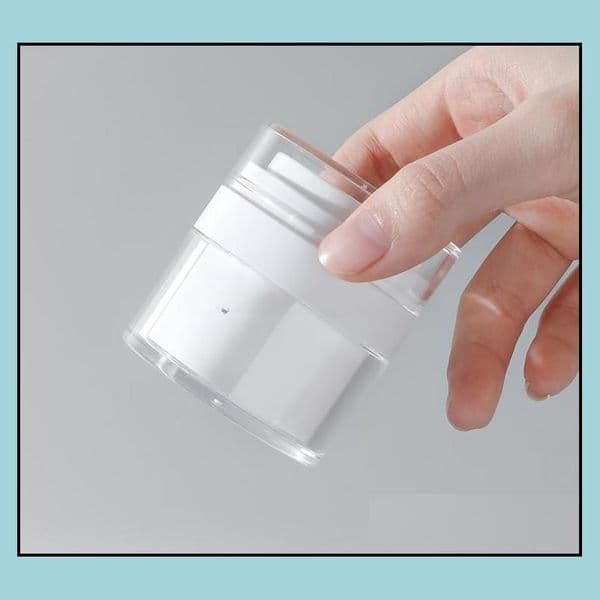 Classic 30G White Simple Airless Cosmetic Bottle 50G Acrylic Vacuum Cream Jar Cosmetics Pump Lotion Container Sn Homefavor Dhzwa