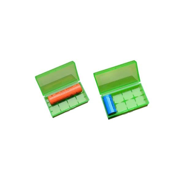 Portable Carrying Box 18650 Battery Case Storage Acrylic Box Colorful Plastic Safety Box for 18650 Battery and 16340 Battery(6 color)