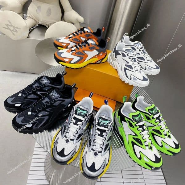 Designer Sneakers RUNNER TATIC Men Shoes Mesh Calfskin Retro Sneaker Fashion Look Outdoor Running Trainers Splicing Styling Shoe