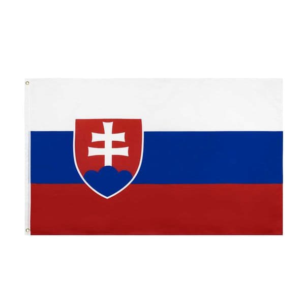 Garden Decoration Outdoor 90 * 150cm Slovakian Flag Indoor Interior Decoration 59 * 35.4 inch Flag No.4