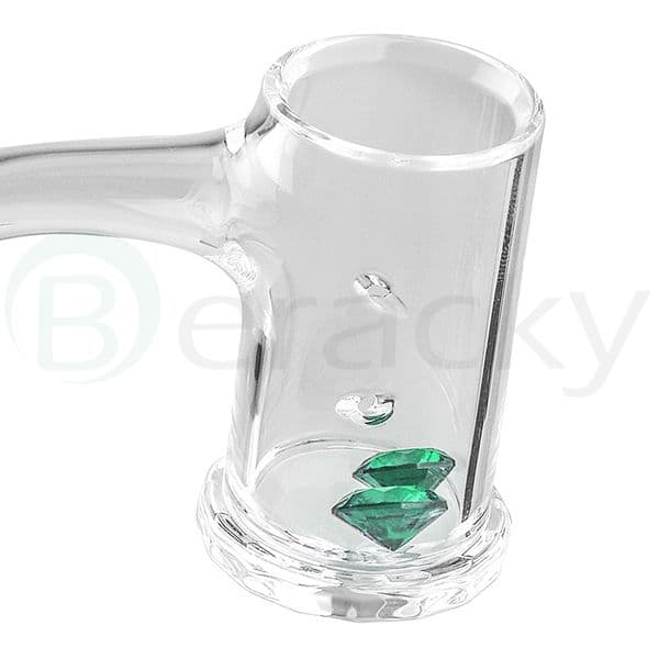 6mm 10mm Green Emerald Shaped Diamond Insert For Quartz Banger Nail Terp slurper Bangers