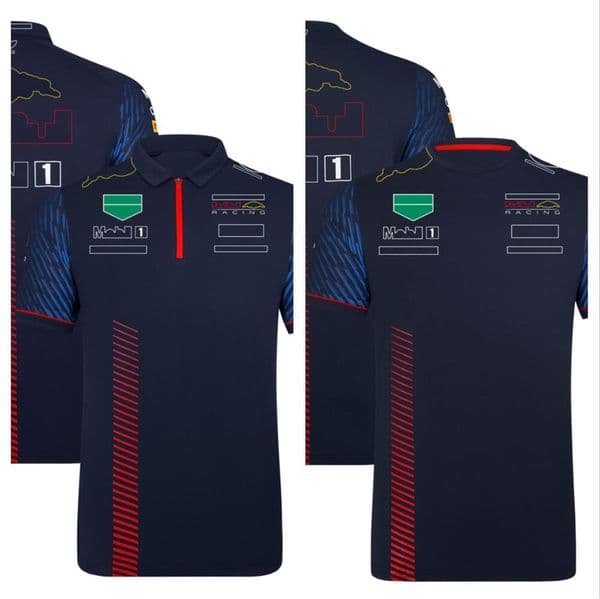 2023 F1 Team Racing T-shirt Formula 1 Driver Polo Shirts T-shirts New Season Race Clothing Car Fans Tops Men's Jersey Plus Size Custom