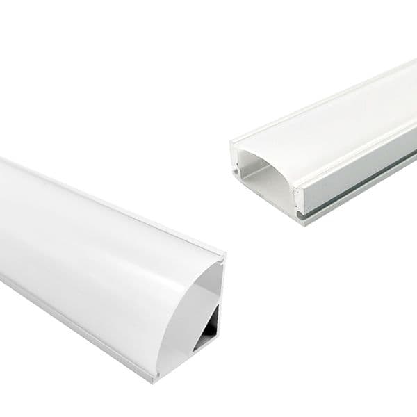 Lighting Accessories LED Channel System with Milky White Cover U Shape Aluminum Channel Profile Track for LED Strip Light Installations Crestech Now