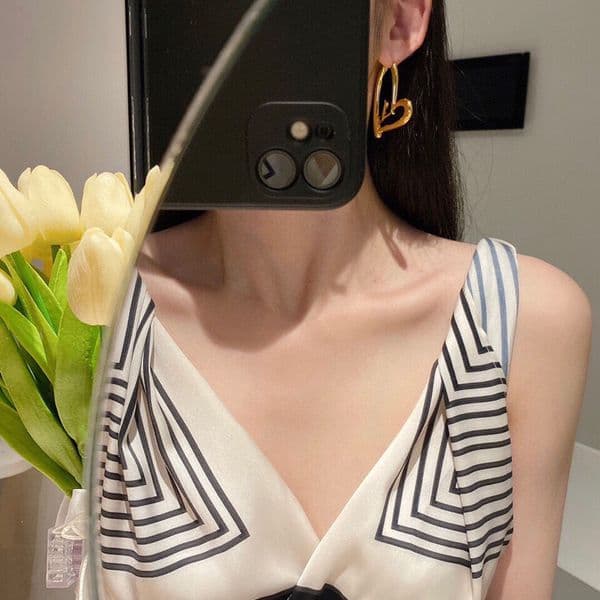 New Brand replica Earrings Designer Love Large Size Ear Pendant High Quality 18K Gold Plated Earrings 2024 Luxury Gift Summer Gift Earrings12