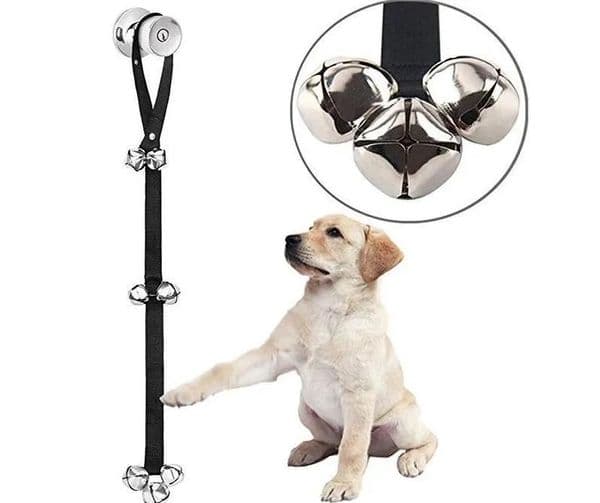 Dog Doorbells Premium Potty Adjustable Pet Bells For Training Your Puppy Easily - High Quality - 7 Extra Large Loud Timbres Para Perros Turklingeln Fur Hunde