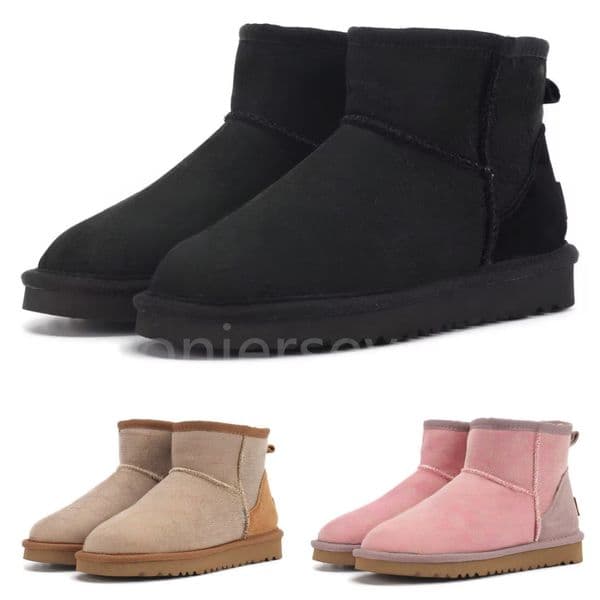 Snow Boots for Women with Logo Embroidery Fashion Designer Warm Short Boot Winter Outdoor Shoes Christmas Gifts 25134
