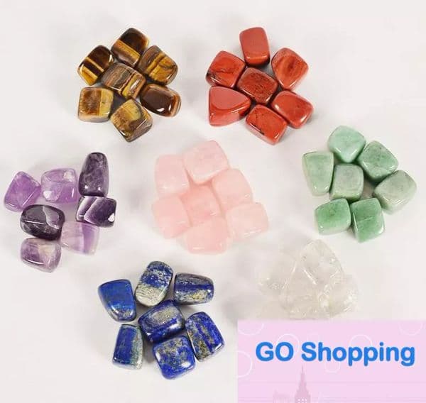 Top Natural Crystal Chakra Stone 7pcs Set Natural Stones Palm Reiki Healing Crystals Gemstones Home Decoration Free Ship