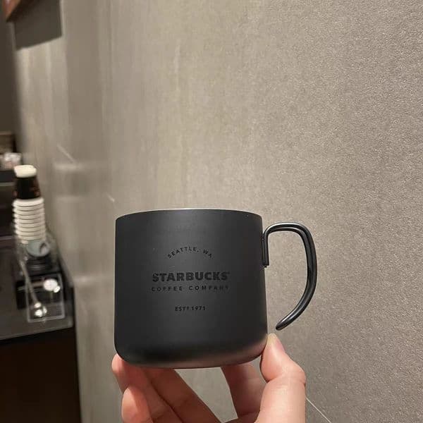 Designer's classic high appearance electroplated cup 304 stainless steel office desk coffee cup with anti drop handle-G36542