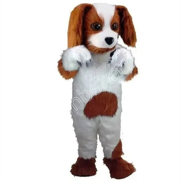 Performance Cute Dog Mascot Costumes Halloween Cartoon Character Outfit Suit Xmas Outdoor Party Outfit Unisex Promotional Advertising Clothings