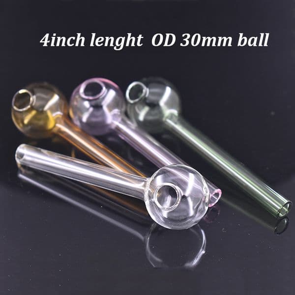 Hot Selling Smoking Accessories Colorful Pyrex Glass Oil Burner Pipes Mini Small Hand Glass Pipe Oil Nail Big Size Bubbler Cheapest