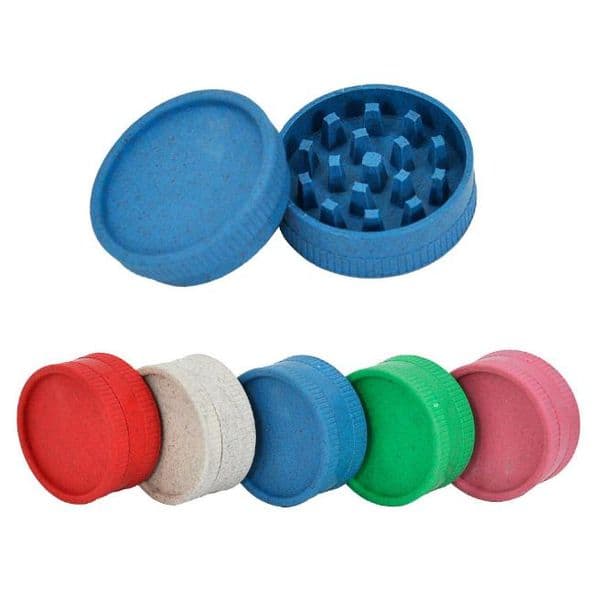 Smoking Accessories 55mm Plastic Herb Grinder Two Layers Tobacco Degradable Grinders Crusher Accessories