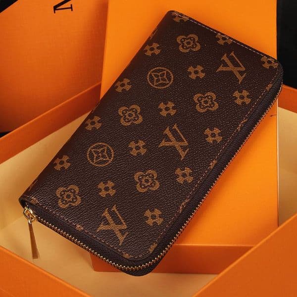 2021 Fashion flowers designer zipper wallets luxurys Men Women leather bags High Quality Classic Letters coin Purse Original Box Plaid card holder M6017