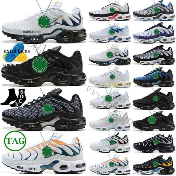 2026 Running Shoes Boys Trainers Sneakers Triple Black Metallic Gold Sunset Glow Neon Green Kiss Red Shark Tooth Grey Light Bone Tn Plus Atlanta