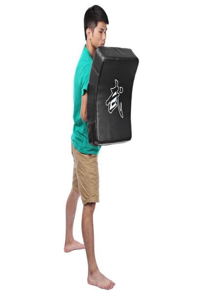Pu Leather Rec Strike Punching Kicking Pad Arm Shield Target Arc Shape Boxing Pad Karate Muay Tkd Training Foot Target967332