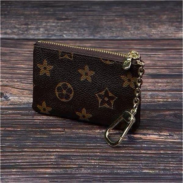 Wallet CLES Designer Fashion Womens Men Ring Credit Card Holder Coin Purse Mini Bag Charm Accessories