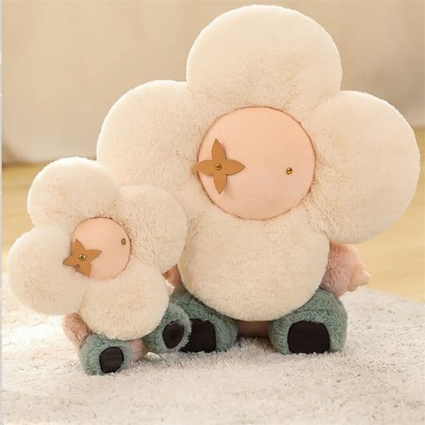 Plush Dolls Head Baby Human Body Toy Stuffed Cute Flower Pillow Children Figure Doll for Kids Girls Birthday Gift 221109
