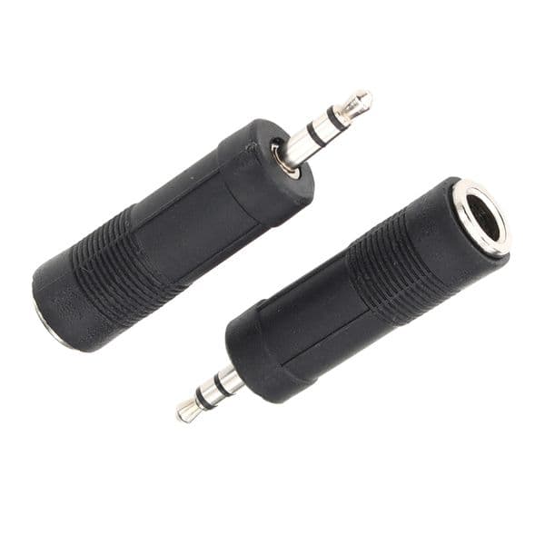 3.5mm Male To 6.35mm Female Plug 3Pole Connector Headphone Audio Adapter AUX Amplifier Jack Stereo Converter for Mobile Phone PC Notebook Speaker