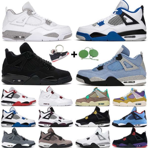 men women basketball shoes 4 4s Desert Moss University Blue White Oreo Taupe Haze Black Cat Bred Pure Money mens trainers sports sneakers