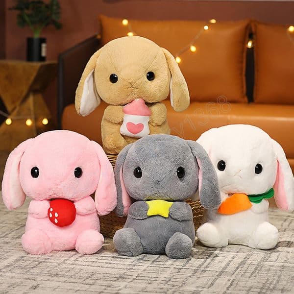 22-65cm Cute Stuffed Rabbit Plush Toy Soft Toy Cushion Bunny Kid Pillow Doll Birthday Gift For Children Baby Accompany Sleep Toys