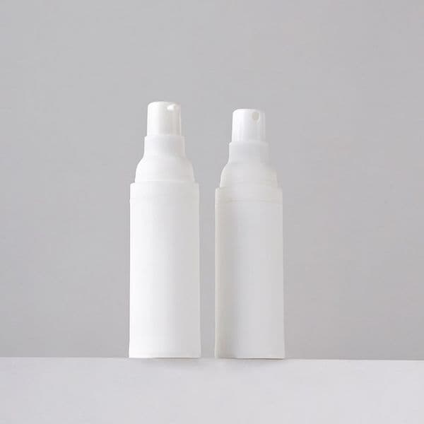 Matte White Airless Pump Bottle for Cosmetics Skincare 15ml 30ml 50ml Empty Serum Lotion for Essence Mist Spray Bottles