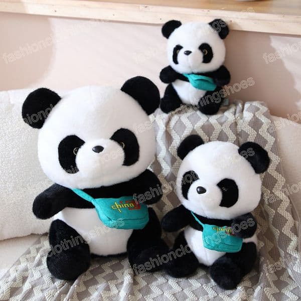 24-40cm Kawaii Carry Schoolbag Panda Plush Toys Soft Doll Cute Stuffed Animal Pillow Cushion Gifts For Kids Boy Girls Birthday Gift