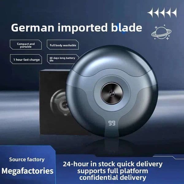 Tiktok Little Flying Saucer Electric Rechargeable Washable Beard Trimmer Shaver