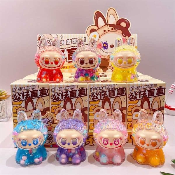 Pearl Edition Giant Bubu Acrylic OilFilled Liquid Sand Figurine Blind Box Desktop Trendy Toy Doll Decoration Flashing