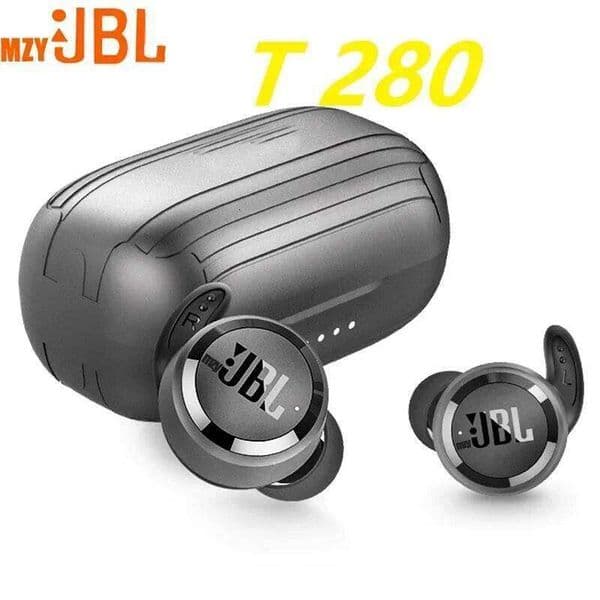 Mzy T280 Wireless Earphones Bluetooth Headphones Waterproof In-Ear Headset Built-In Mic Stereo Noise Cancelling Sport Earbuds