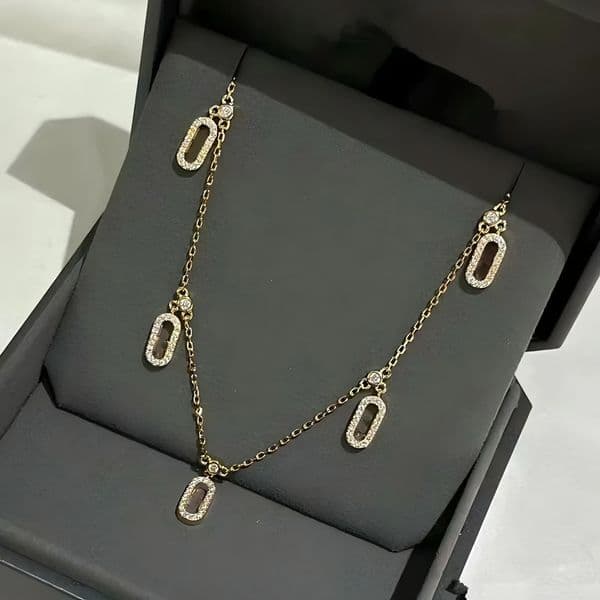 Designer designer jewelry brand necklace and bracelets women's diamond charm sister chain bracelet multiple simple styles5454
