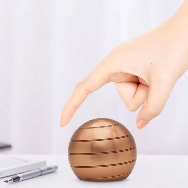 Adult Desktop Stress Relief Metal Toy Aluminum Alloy Decompression Hypnosis Rotary Gyro Fingertip Toy Kinetic Round Spinner Gift W250903