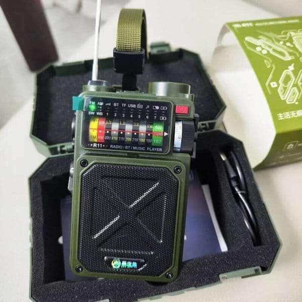 R Noaa Weather Wireless Bluetooth Speakers Solar mAh Self Powered Hand Crank Survival Wind Up AM FM SW WB Band Radio