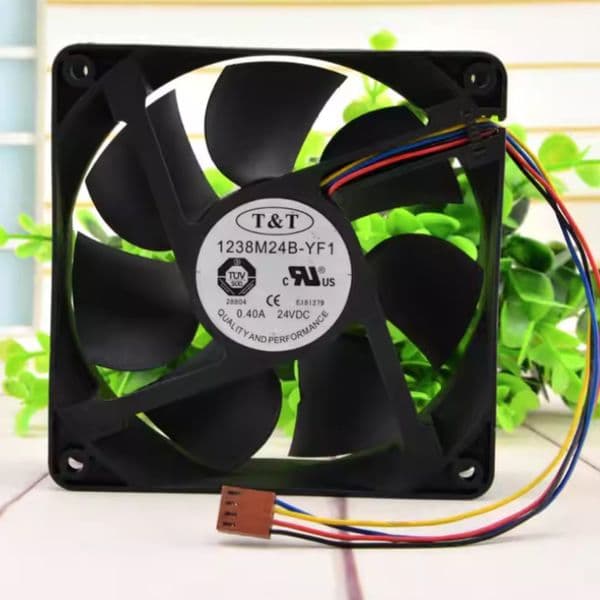 T&T 1238M24B-YF1 24V 0.40A 12038 4 line frequency conversion fan