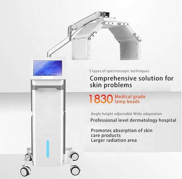 Hot Sale Phototherapy Light Shrink Pores Anti-Aging Calming Allergic Skin Rejuvenation Reduce Wrinkle Skin Tightening Pdt Led Therapy 4 Color Beauty Clinic Machine