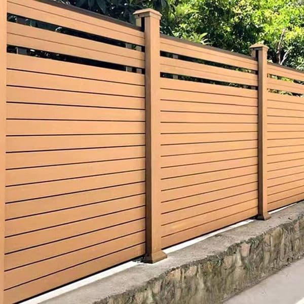 High Quality Light Curry Ecological Awareness Garden Composite Fence Board