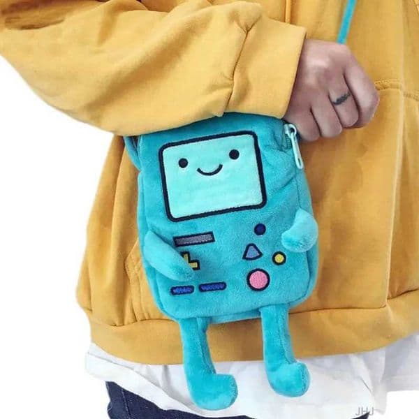 Finn Jake Figure Crossbody Bag Swag Rap Plush Coin Bag Phone Bag Anime Advanture Robert BMO Bag Stuffed Toys For Children Gift X250906