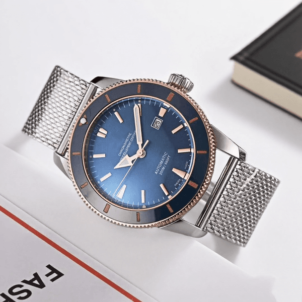 High-quality men's wristwatch, automatic mechanical,42mmwatch dial luminous, stainless steel band, calendar, luxurious men's watch