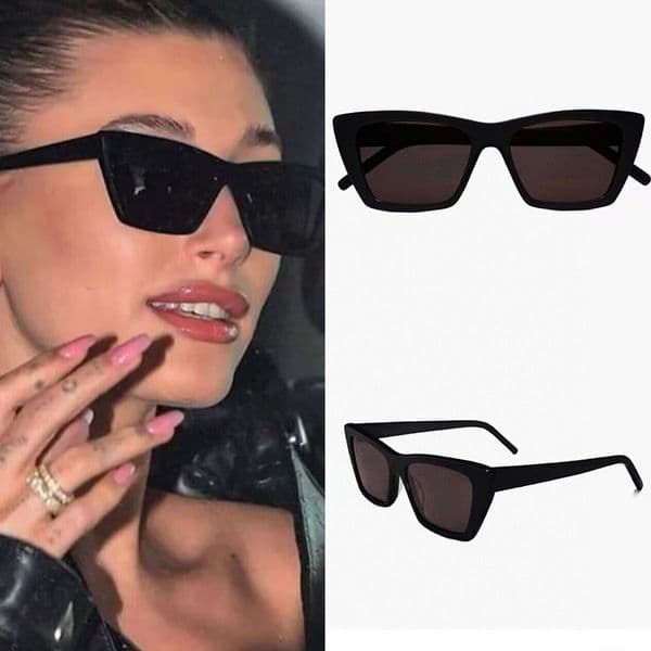 2025 Designer Sunglasses Women mica Polarized Same as Hailey street style cat eye sunglasses Uv400 Protect Lenses Aesthetic Eye Glasses