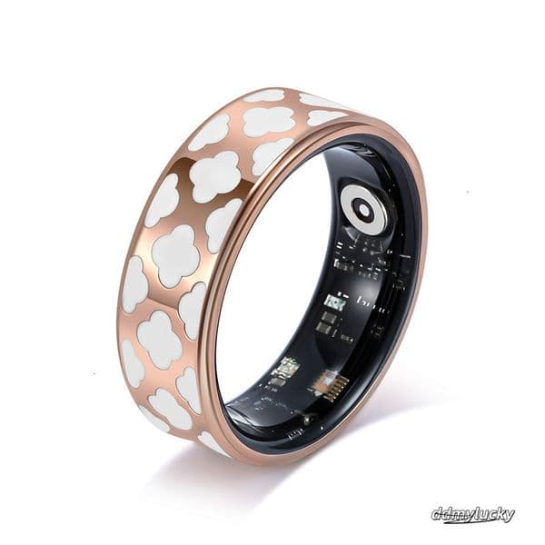 Steel Waterproof Sleep Movement Tracking Multifunctional Black Technology Couple Ring 250710