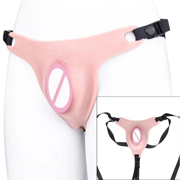 Silicone Chastity Cage Device Chastity Belt Strapon Cock Lock Realistic Clitoris Penis Cages BDSM Sex Toys