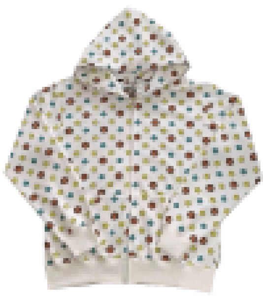 NEW A Bathing Ap Star and animal head full zip hoodie white HOODIE