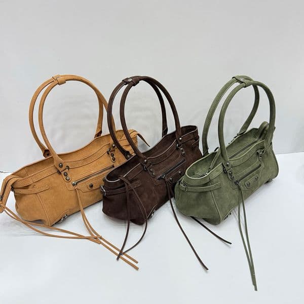 Luxury designer bag , size 36cm, Spring/Summer New luxury handbag designer suede balencity bag