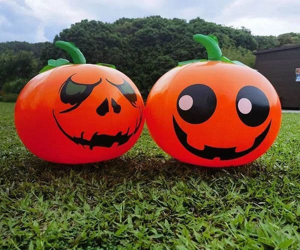 Large Iatable Pumpkin Ball PVC Hanging Ghost Balloon Halloween Party Bar Haunted House Outdoor Courtyard Decoration
