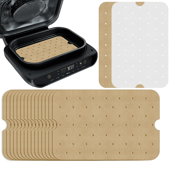 200Pcs/Lot 29.5x19.3cm Air Fryer Baking Paper Non-Stick Liner Mat Kitchen Baking Tools Disposable Baking Tray for Ninja Foodi Smart LX5185
