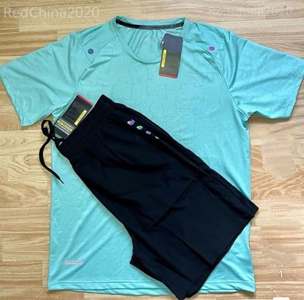 Summer Fashion Men Designer Summer Sportwear Letter printing Casual Breathable T-Shirts fitness Loose Quick drying Swimming Shorts mens Tracksuits Clothing