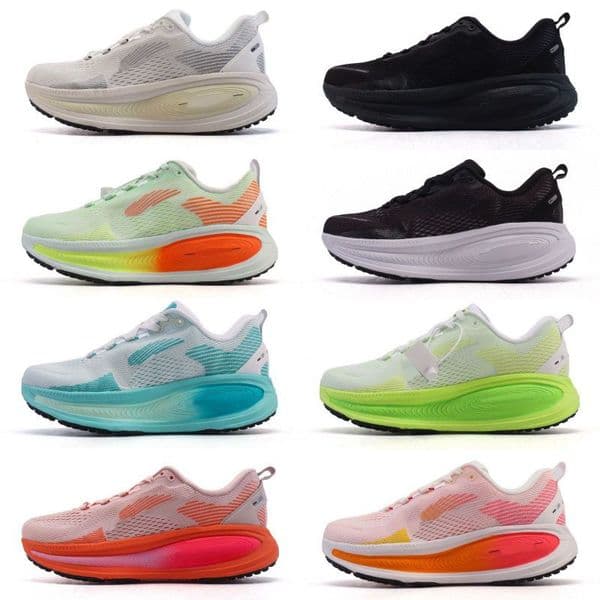 2025 Vomero 18 Running Shoes Summit White Coconut Milk Black Dark Smoke Grey Light Smoke Grey Sport Men Women Sports Low Sneakers 36-45
