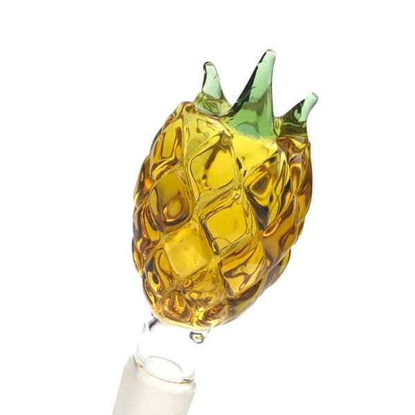 Goodsstore 14mm 18mm Glass Bowl Pipe Colorful Glass Golden Pineapple Style Smoking Bong Bowl Thick Glass Bowls for Glass Bongs