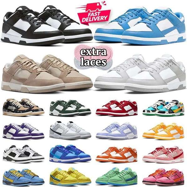 Designer Shoes for Men Sneakers Women Casual Panda White Black Grey Fog Triple Pink Olive Brown GAI outdoor Sports mens trainers Sneaker